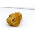 Reduzierte Handschmeichler Herz aus Holz graviert 