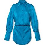 Reduzierte Blaue Bestickte The Attico Mini Bandage-Kleider & Bodycon-Kleider mit Knopf enganliegend für Damen Größe XS 