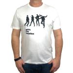 The Beatles T-Shirt »Beatles T-Shirt, "Jump", Weiß, Herren« (Stück, 1-tlg., Stück) mit Frontprint, 100% Baumwolle