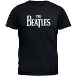 Schwarze Unifarbene Kurzärmelige The Beatles Herrenbandshirts Größe XXL 