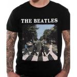 Schwarze Kurzärmelige The Beatles Herrenbandshirts aus Baumwolle Größe 5 XL 