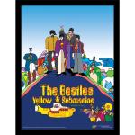 Bunte The Beatles Poster mit Rahmen aus Acrylglas mit Rahmen 30x40 
