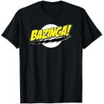Schwarze The Big Bang Theory Sheldon Cooper T-Shirts für Herren Größe S 
