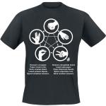 Schwarze The Big Bang Theory Rundhals-Ausschnitt T-Shirts für Herren Größe XL 