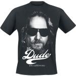 The Big Lebowski T-Shirt - The Dude - S bis L - für Männer - Größe L - schwarz - Lizenzierter Fanartikel