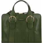 Grüne Elegante The Bridge Damenlaptoptaschen & Damennotebooktaschen mit Reißverschluss aus Leder gepolstert 