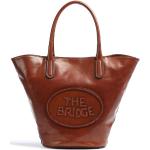 Reduzierte Braune The Bridge Lederhandtaschen aus Rindsleder für Damen 