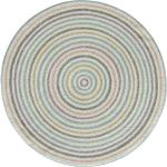 Cremefarbene Moderne Runde Kinderteppiche 80 cm aus Polypropylen 