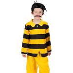 Gelbe Maskworld Lucky Luke Dalton-Brüder Joe Bienenkostüme für Kinder Größe 122 