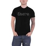 The Doors T Shirt Classic Band Logo Nue offiziell Herren Schwarz XL