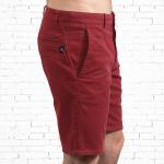 Rote Bio Nachhaltige Stretch-Shorts aus Baumwolle für Herren Größe L Weite 32 