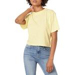Pastellgelbe T-Shirts für Damen Größe 3 XL Große Größen 