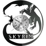 The Elder Scrolls V Skyrim Wanduhr Uhr Vinyl Schal