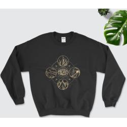 The Four Celestial Elements Sweatshirt | Feuer Jumper Erden Windpullover Wasser