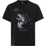 The Kooples T-Shirt Damen Baumwolle Rundhals bedruckt, schwarz