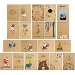 Reduzierte Weihnachtskarten-Sets mit Tiermotiv 