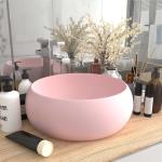 Rosa Runde Handwaschbecken & Gäste-WC-Waschtische matt aus Keramik 