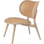 Hellbraune Moderne Mater Nachhaltige Organische Loungestühle matt aus Eiche gepolstert 