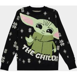 The Mandalorian - The Child Knitted Christmas Jumper Black