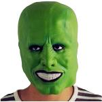 The Mask Jim Carrey Helm Latex Maske Cosplay Zubehör Halloween Deluxe Maskerade Kostüm Requisiten Schwarz