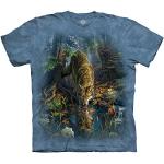 The Mountain Herren Enchanted Wolf Pool T-Shirt, blau, Klein