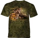 Grüne The Mountain T-Shirts mit Tiermotiv aus Baumwolle für Herren Größe S für den für den Herbst 