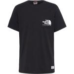 Schwarze The North Face Berkeley Rundhals-Ausschnitt Shirts mit Tasche für Herren Größe S 