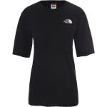 Reduzierte Schwarze Sportliche The North Face Simple Dome T-Shirts aus Baumwolle für Damen Größe XS 