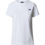 Weiße The North Face Simple Dome T-Shirts für Damen Größe L 