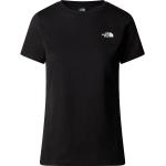 Schwarze The North Face Simple Dome T-Shirts für Damen Größe XS 
