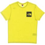Gelbe Streetwear The North Face Fine T-Shirts für Herren Größe L 