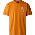 Orange The North Face T-Shirts für Herren Größe S 
