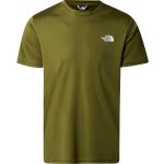 Olivgrüne The North Face Reaxion T-Shirts für Herren Größe L 