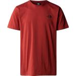 Rote The North Face Simple Dome T-Shirts für Herren Größe XS 