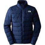 Marineblaue Streetwear Wasserdichte The North Face Aconcagua Daunenjacken mit Reißverschluss für Herren Größe S für den für den Herbst 