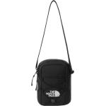 Schwarze Melierte Schultertaschen & Shoulderbags mit Reißverschluss mit Außentaschen 