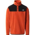 Reduzierte Orange The North Face Glacier Herrenfleecepullover & Herrenfleeceshirts aus Fleece Größe M für den für den Herbst 