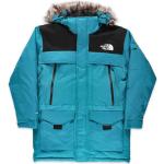Reduzierte Blaue Gesteppte Streetwear Wasserdichte Winddichte Atmungsaktive The North Face McMurdo Winterjacken mit Reißverschluss aus PU für Herren Übergrößen für den für den Winter 