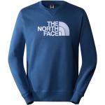 Blaue Casual The North Face Drew Peak V-Ausschnitt Herrensweatshirts aus Baumwolle Größe L 