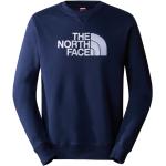 Marineblaue Casual The North Face Drew Peak V-Ausschnitt Herrensweatshirts aus Baumwolle Größe M 