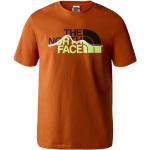 The North Face Men S/S Mountain Line Tee Rusted Bronze/Led Yellow (M)