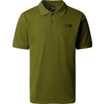 Olivgrüne The North Face Piquet Herrenpoloshirts & Herrenpolohemden mit Reißverschluss aus Baumwolle Größe XL 