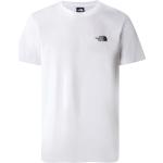 Reduzierte Weiße Kurzärmelige The North Face Simple Dome T-Shirts aus Baumwolle für Herren Größe M für den für den Sommer 