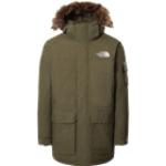 The North Face Recycled Mcmurdo Jacket Oliv, Herren Daunen Ponchos & Capes, Größe XL - Farbe Burnt Olive Green Daunen