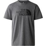Reduzierte Graue Langärmelige The North Face Easy T-Shirts aus Polyester für Herren Größe S 