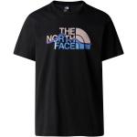 Reduzierte Schwarze Langärmelige The North Face Mountain T-Shirts aus Baumwolle für Herren Größe L 