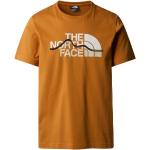 Reduzierte Braune Langärmelige The North Face Mountain T-Shirts aus Baumwolle für Herren Größe S 
