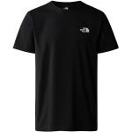 Reduzierte Schwarze Sportliche Langärmelige The North Face Simple Dome T-Shirts aus Baumwolle für Herren Größe M 