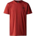 Reduzierte Rote Sportliche Langärmelige The North Face Simple Dome T-Shirts aus Baumwolle für Herren Größe S 