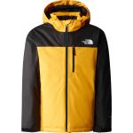 The North Face - Isolierende Skijacke - Teen Snowquest X Insulated Jacket Summit Gold/TNF Black - Kindergröße S - Gelb